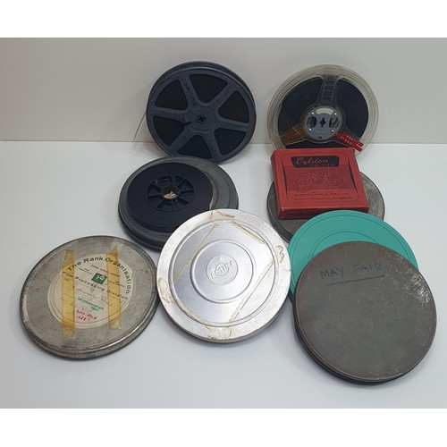 69 - 10 assorted cine film reels. Shipping Group (A).