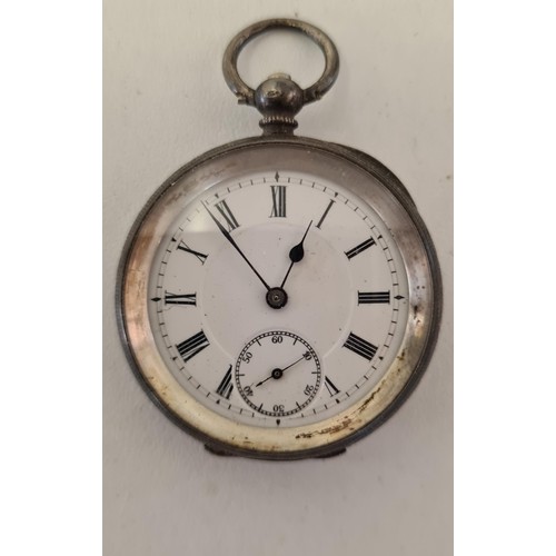 46 - Vintage full hunter pocket watch. Shipping Group (A).