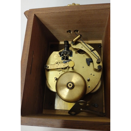 155 - 2 wooden cased mantle clocks. Collection only.