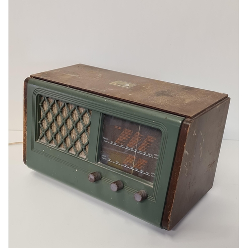 174 - Vintage His Masters Voice radio. Collection only.