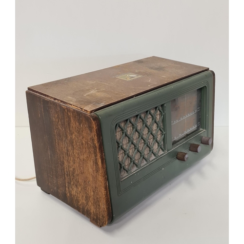 174 - Vintage His Masters Voice radio. Collection only.