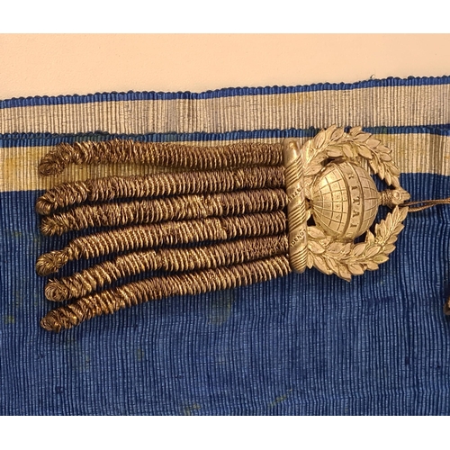 177 - Good selection of vintage items including Masonic sash, trench art etc. Collection only.