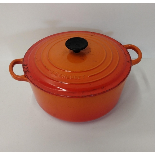 147 - Le Creuset volcanic casserole pot. Collection only.