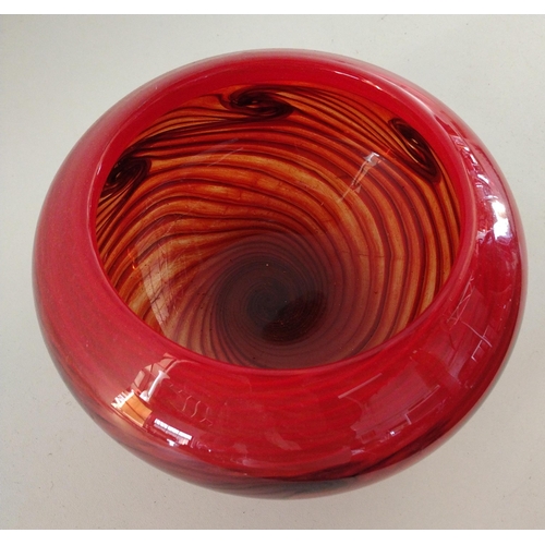 362 - Large Caithness glass bowl measuring 12x22cm Collection only.