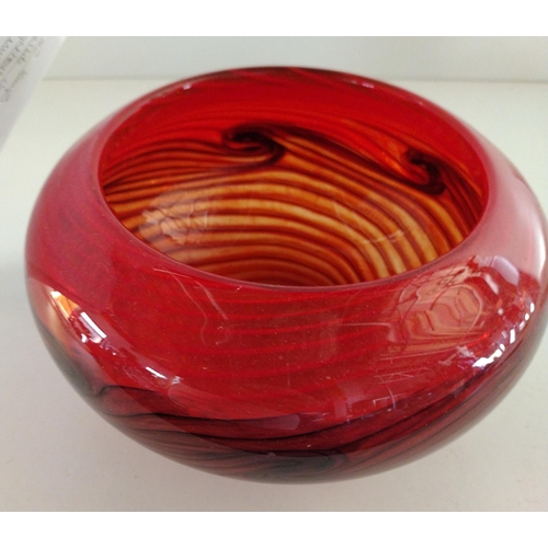 362 - Large Caithness glass bowl measuring 12x22cm Collection only.