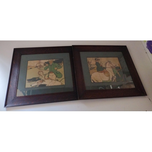 407 - 2 framed and glazed pictures. Collection only.