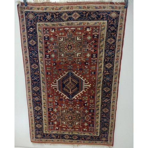 430 - Geometric patterned floor rug measuring 185x125cm. Collection only.