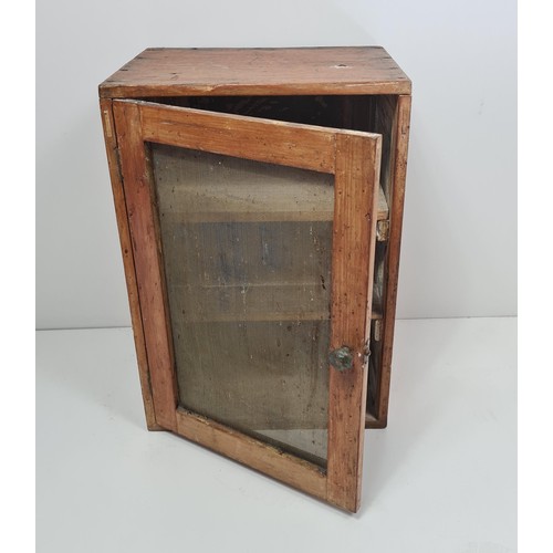 410 - Antique wooden meat safe. Collection only.