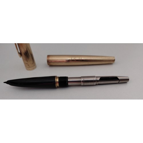 96 - 9ct gold Parker 61 pen, nett gold weight 18.2g. Shipping Group (A).