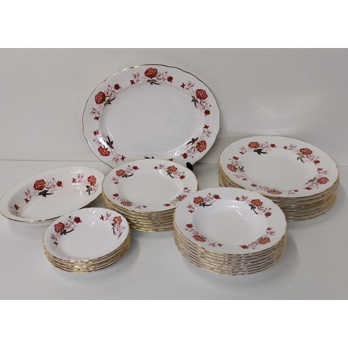 273 - 32 peice crown derby dinner set. Collection only.