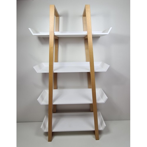 359 - Contemporary shelving unit measuring 186x99x42cm Collection only.