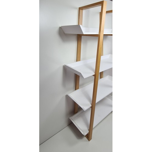 359 - Contemporary shelving unit measuring 186x99x42cm Collection only.