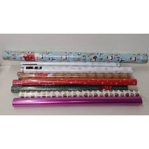 128 - 15 rolls of new and unused wrapping paper. Shipping Group (A).