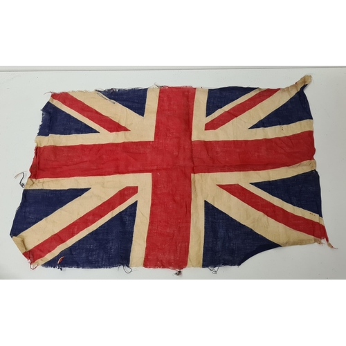 173 - WW1 era printed Union flag H:40 x W:53 cm. Shipping Group (A).