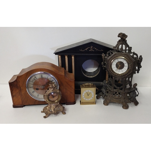 198 - Quantity of assorted clocks, Collection only.