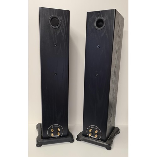 109 - TX-NR636 AV receiver and a pair of floor standing speakers by Monitor Audio. Collection only.