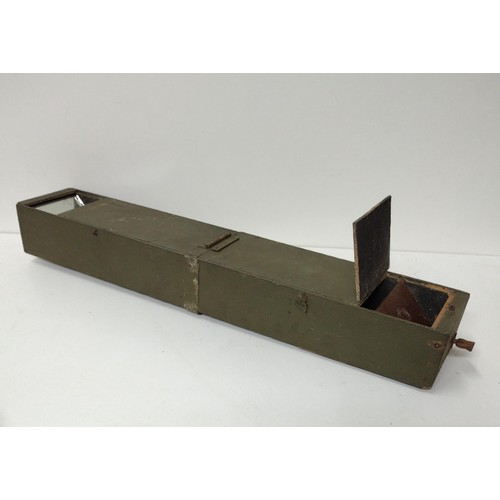 172 - Rare WW1 British Trench Box Periscope. A very good example box periscope carrying the broad arrow ma... 