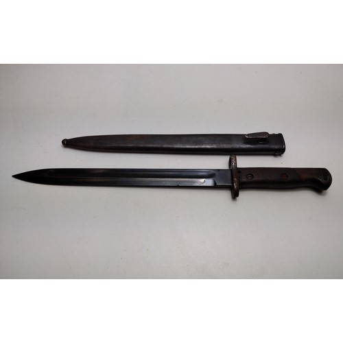 187 - WWI Wilkinson bayonet and scabbard. Shipping Group (B).