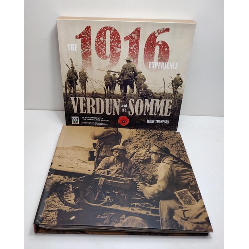 190 - Hardback 1916 Experience: Verdun and the Somme in boxed cover. Shipping Group (A).