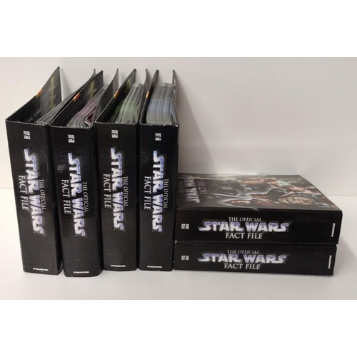 233 - (6) Star Wars fact file binders and contents. Shipping Group (B).