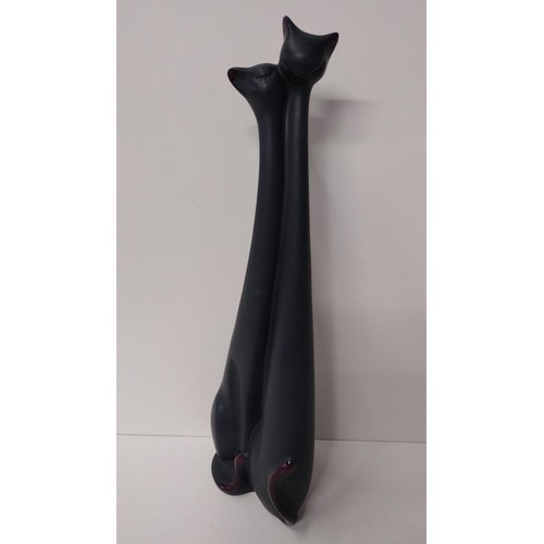 288 - Large contemporary cat figure standing 58cm. Collection only.