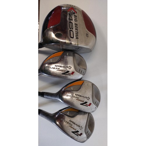 294 - (7) full-size golf clubs including Taylor Made and MacGregor. Collection only.