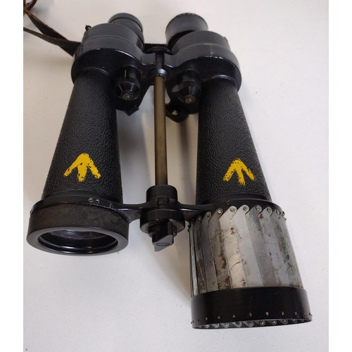 295 - WW2 Barr & Stroud 7x CF.41 Military Naval binoculars, featuring broad arrow mark.  Shipping Grou... 