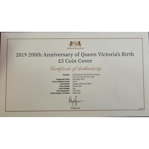 151 - 2019 200th Anniversary of Queen Victoria's Birth £5 Coin & Stamps Cover with COA.Coin -  Weight:... 