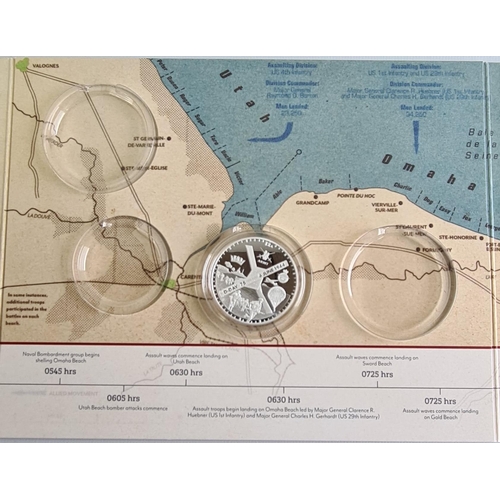 153 - The Normandy Landings D-Day 75th Anniversary Coin Album. Shipping Group (A).