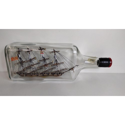 304 - (3) collectable model ships in bottles. Collection only.