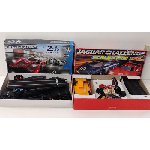 307 - (2) Scalextric racing sets: 'Le Mans 24hrs' & 'Jaguar Challenge'. Collection only.