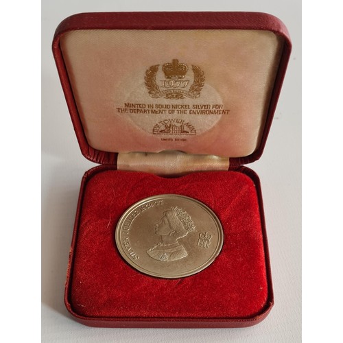 88 - Four Cased Commemorative & Medallions - The Royal British Legion; Limited Edition 1977 Silver Ju... 