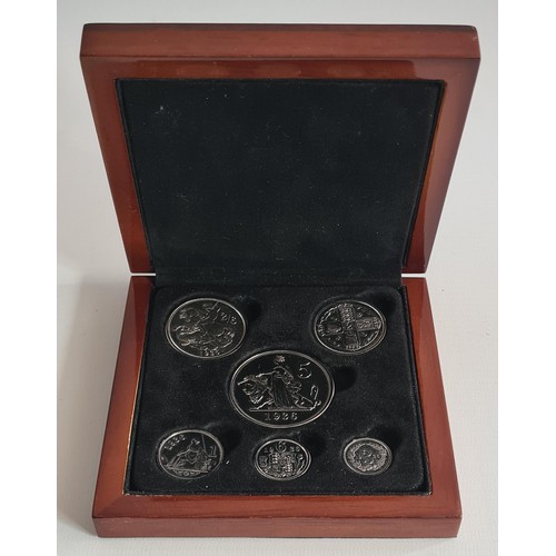 10 - Cased Set of 6 Coins: King Edward VII 1936 New Strike Pattern. Possibly Silver. Shipping Group (A).