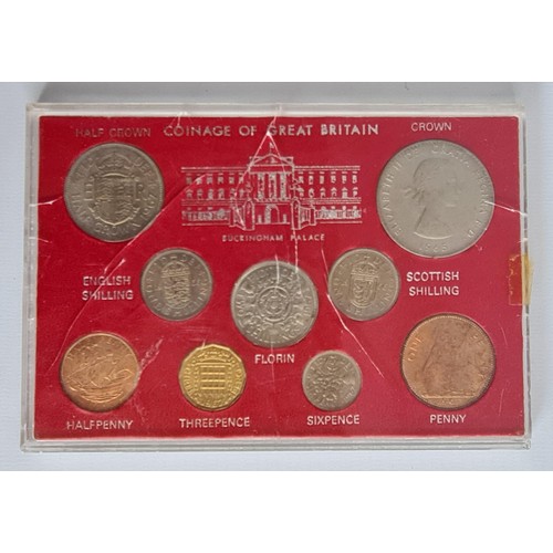 12 - Coins of Great Brittain: 1967 Last minted Coin Cased Set; Presentation Set of Pre-Decimal Penny &... 