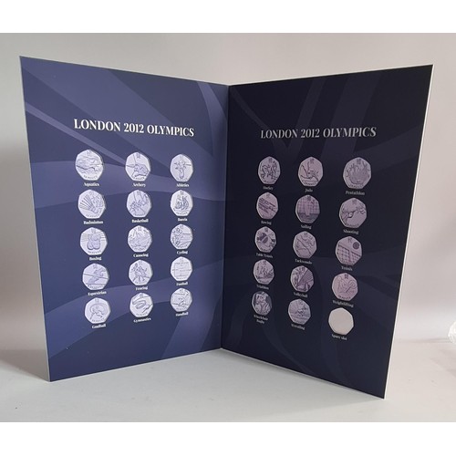 121 - British 50p Sport Coin Collection. London Olympics 2012. Shipping Group (A).