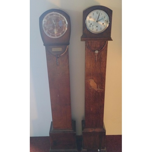 380 - 2 vintage grandmother clocks. Collection only.