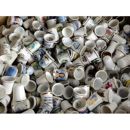 345 - Huge assortment of thimbles. Collection only.