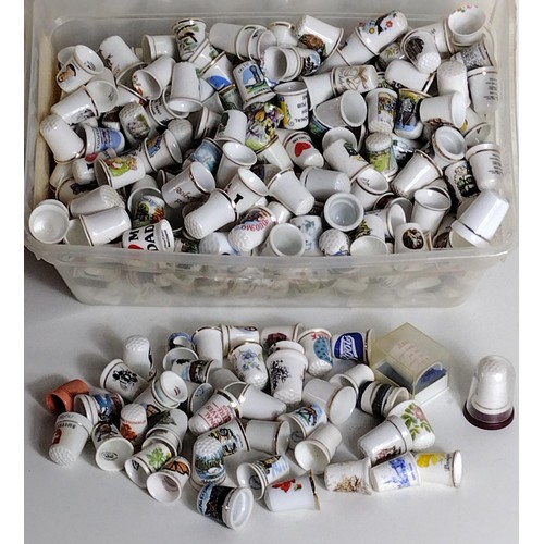 339 - Huge assortment of thimbles. Collection only.