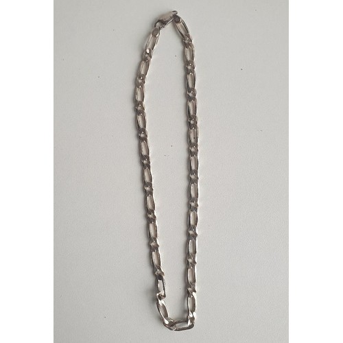 35 - .925 silver link necklace. Weight: 33.5g, Length: 45cm. Collection only. Shipping Group (A).