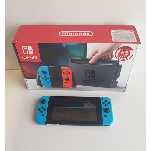 361 - Nintendo switch with original box and bag. Shipping Group (A).