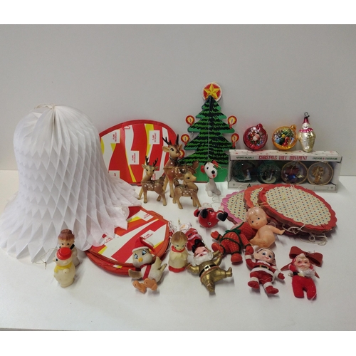 227 - A good selection of vintage Christmas decorations. Collection only.