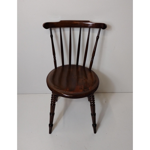 300 - A fine quality, early c20th stick back side chair. Collection only.