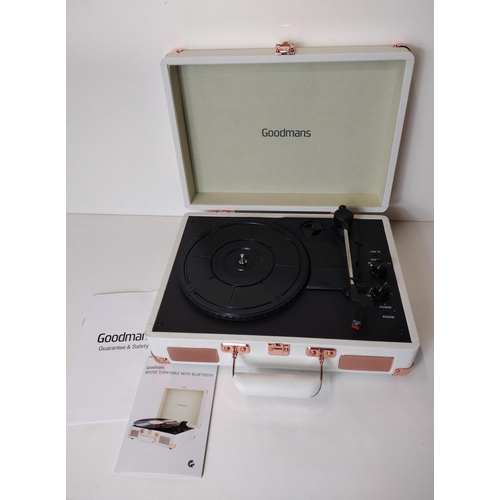 326 - As new, Goodmans record player. Shipping Group (A).