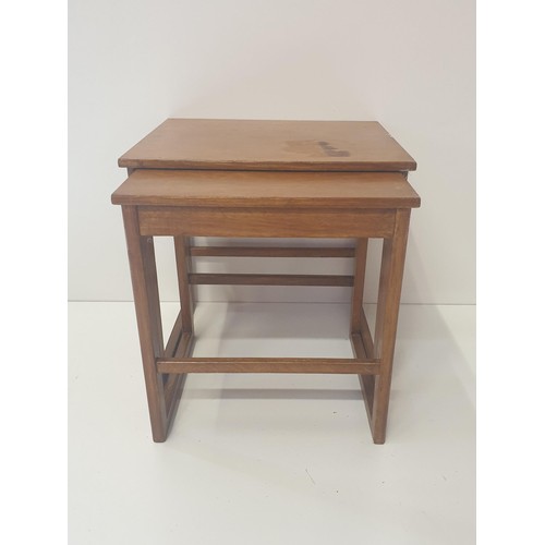 329 - (2) Oak nesting tables. Collection only.