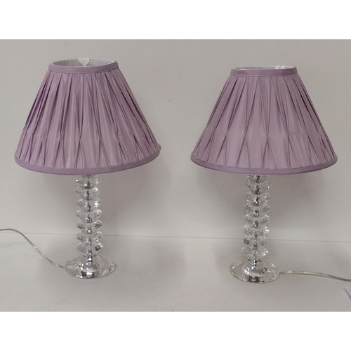 283 - Pair of table lamps standing 50cm. Collection only.