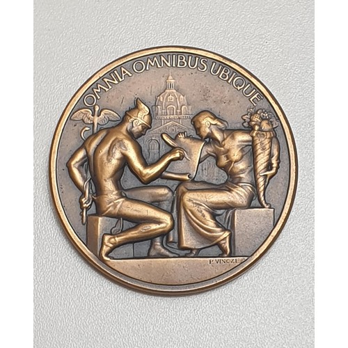 66 - Large bronze medallion, Richard Burbridge Bart CBE, chairman of Harrods 1945-59. Shipping Group (A).