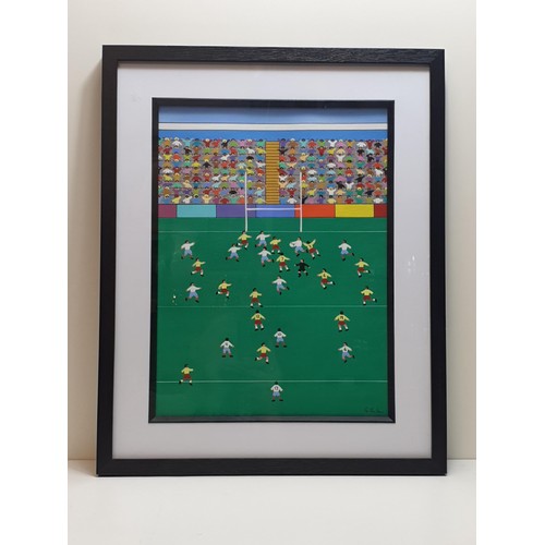 267A - Gordon Barker: Signed, framed and glazed acrylic.  Collection only.