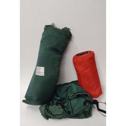 356 - Camping equipment including a sleeping bag and tent. Collection only.