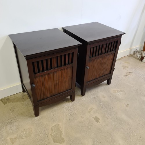 44 - A pair of modern bedside cabinets. 67 (h) x 48 (w) x 45 (d).