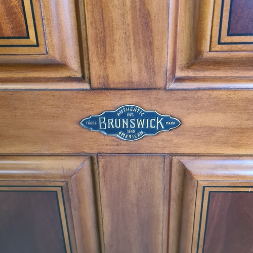 49 - Brunswick Centennial bar. Classic design featuring panelling detail and durable black laminate count... 